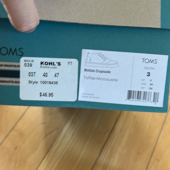 NWT nib Toms brown shoes boots boys size 3 botas cupsole - Picture 8 of 8